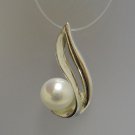STYLISH STERLING SILVER PENDANT SOLID 925 PEARL NEW PE000779 EMPRESS