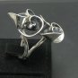 STYLISH LONG STERLING SILVER RING SOLID 925 SPIRAL HANDMADE NEW ADJUSTABLE SIZE