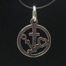 STERLING SILVER PENDANT CHARM 925 FAITH LOVE HOPE NEW