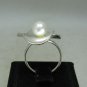 STYLISH STERLING SILVER RING SOLID 925 FLOWER 8mm PEARL SIZE G-Z R001144 EMPRESS
