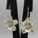 STERLING SILVER EARRINGS FLOWERS PERFECT QUALITY 925 E000242 EMPRESS