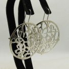 STERLING SILVER EARRINGS 925 HUGE BUTTERFLY FLOWER NEW E000237 EMPRESS