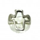 STYLISH STERLING SILVER RING SOLID 925 NEW CROSS SIZE G - V R001320 EMPRESS