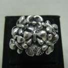 STERLING SILVER RING SOLID 925 BUTTERFLY FLOWER NEW SIZE H - V EMPRESS