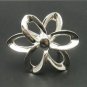 STERLING SILVER RING HUGE FLOWER 925 NEW SIZE H-T SOLID
