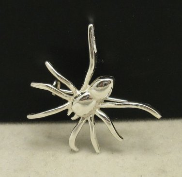 STYLISH STERLING SILVER BROOCH SPIDER SOLID 925 NEW