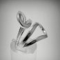 STYLISH LONG STERLING SILVER RING SOLID 925 NEW SIZE J - Z R001250 EMPRESS