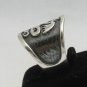 STERLING SILVER RING BAND 925 DRAGON BIKER SIZE P - X