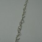 STERLING SILVER HEART CHAIN SOLID 925 NEW WIDTH 3mm MADE IN ITALY