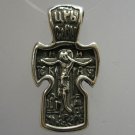 STERLING SILVER PENDANT SOLID 925 NEW ORTHODOX CROSS ANGEL HANDMADE PE000808