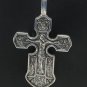 STERLING SILVER PENDANT ORTHODOX CROSS SAINT GEORGE HANDMADE SOLID 925 NEW