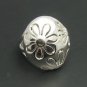 STERLING SILVER RING FLOWER SIZE H - T NEW QUALITY 925