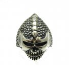 STERLING SILVER SKULL RING SOLID 925 BIKER NEW SIZE N - Z++ R001308 EMPRESS