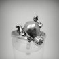 STERLING SILVER RING SOLID 925 FROG NEW SIZE F - V R001274 EMPRESS