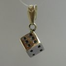 STERLING SILVER PENDANT SOLID 925 CHARM DICE NEW