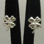 STYLISH STERLING SILVER EARRINGS SOLID 925 CLOVER NEW