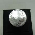 STERLING SILVER RING CHIEF FIVE CENTS USA VINTAGE SOLID 925 NEW SIZE A - Z