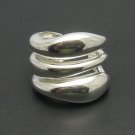 STYLISH STERLING SILVER RING BAND 925 SOLID SIZE 6 - 8
