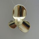 STYLISH STERLING SILVER PENDANT SOLID 925 FLOWER PEARL NEW PE000801 EMPRESS