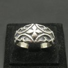STERLING SILVER RING SOLID 925 CROSS CELTIC SIZE L - V