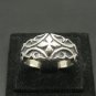 STERLING SILVER RING SOLID 925 CROSS CELTIC SIZE L - V