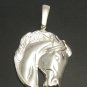 STERLING SILVER PENDANT HORSE HEAD BIG QUALITY 925 NEW PE000599 EMPRESS SOLID