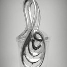 STYLISH LONG STERLING SILVER RING SOLID 925 NEW SIZE G - V R001269 EMPRESS