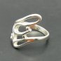 STERLING SILVER RING SOLID 925 NEW SIZE H - T QUALITY
