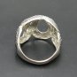 STYLISH STERLING SILVER RING SOLID 925 SNAKE BAND NEW SIZE J - V EMPRESS
