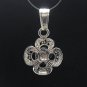STERLING SILVER PENDANT 925 FLOWER CHARM LIGHT NEW PE000533 SOLID EMPRESS