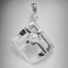STYLISH STERLING SILVER PENDANT SOLID 925  PEARL NEW PE000870 EMPRESS
