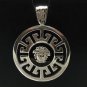 STYLISH STERLING SILVER PENDANT 925 GORGON NEW ENAMEL PE000507 EMPRESS SOLID
