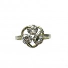 STYLISH STERLING SILVER RING SOLID 925 ROLLING CZ NEW EMPRESS R001337