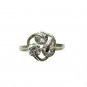 STYLISH STERLING SILVER RING SOLID 925 ROLLING CZ NEW EMPRESS R001337