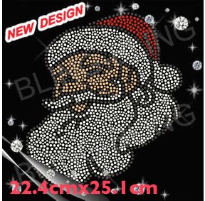 x3 pieces CHRISTMAS SANTA IRON ON TRANSFER Size: 25.1x22.4cm