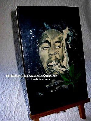 Bob Marley 10 x 8" Wallplaque  solid wood