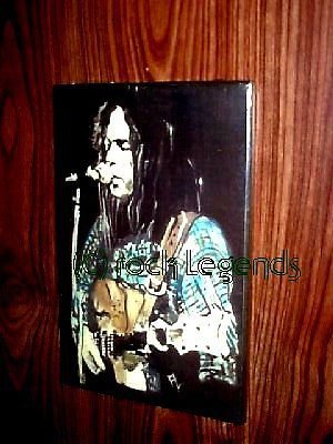 Neil Young 10 x 8" Wallplaque  solid wood