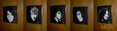 MCR Band complete Set of 5 Wall plaques
