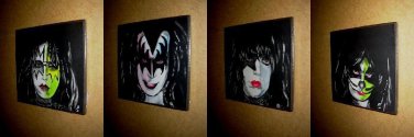 KISS complete Set of 4 Wall plaques
