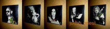 Judas Priest  complete Set of 5 Wall plaques