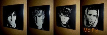 Mc Fly  complete Set of 4 Wall plaques