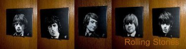 Rolling Stones   complete Set of 5 Wall plaques