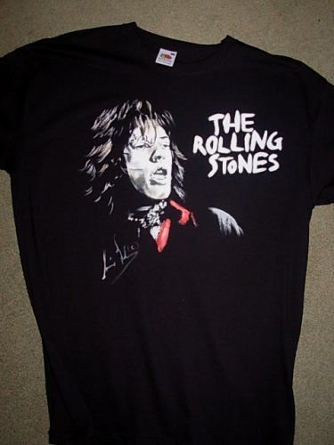 Mick Jagger  Handpainted Tshirt  direct from the Artist
