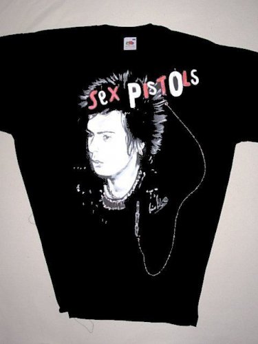 Sid Vicious Handpainted Tshirt  direct from the Artist