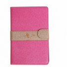 Popular Silk Pattern Flip Artificial Leather Case for iPad Mini with Card Slots
