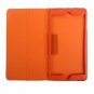 Popular Rhombus Pattern Leather Case for iPad Mini with  Magnetic Closure Flip Stand-Orange
