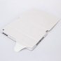 Exquisite Striae Pattern PU Leather Case for iPad Mini with Plastic Material Stand-White