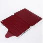 Exquisite Striae Pattern PU Leather Case for iPad Mini with Plastic Material Stand-Red