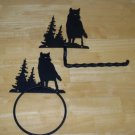Wolf TP Holder And Wolf Towel ring