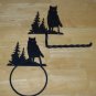 Wolf TP Holder And Wolf Towel ring
